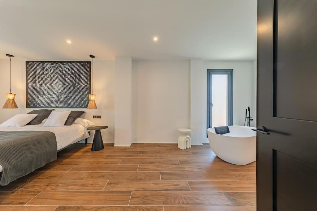 Villa Con Piscina Privada Gelves Exterior foto